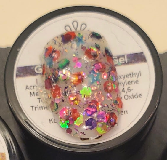 Born Pretty Mixed Glitter LED UV Glitter Sequins Gel, Glow in the Dark