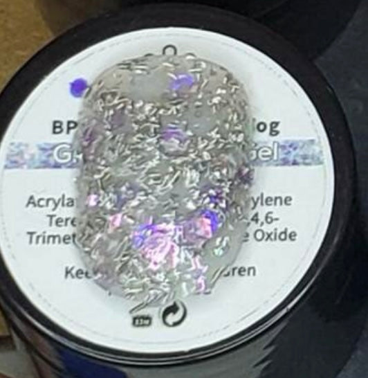 Born Pretty Mixed Glitter LED UV Glitter Sequins Gel, Glow in the Dark